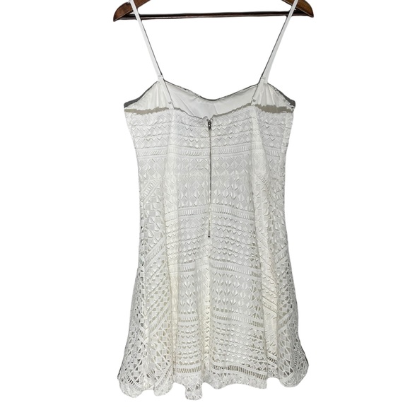 Lulu’s White Crochet Lace Skater Dress - Picture 6 of 10